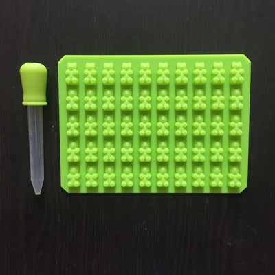 Assorted Color Silicone Gummy Bear/Chocolate Mold With Dropper