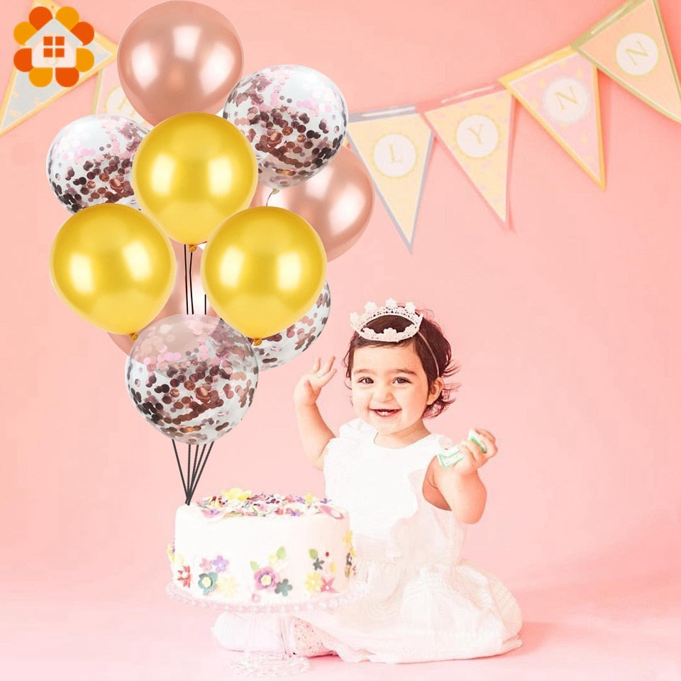 10Pc 1Assorted Color 2inch Metallic Balloons