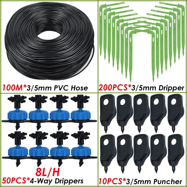 Greenhouse Drip Irrigation Watering System