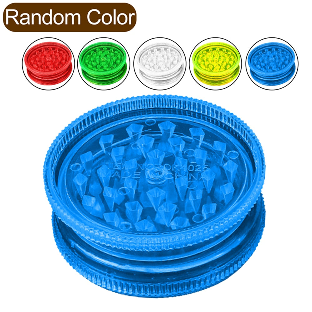 Colorful Plastic 3-layer Weed Grinder Grinder