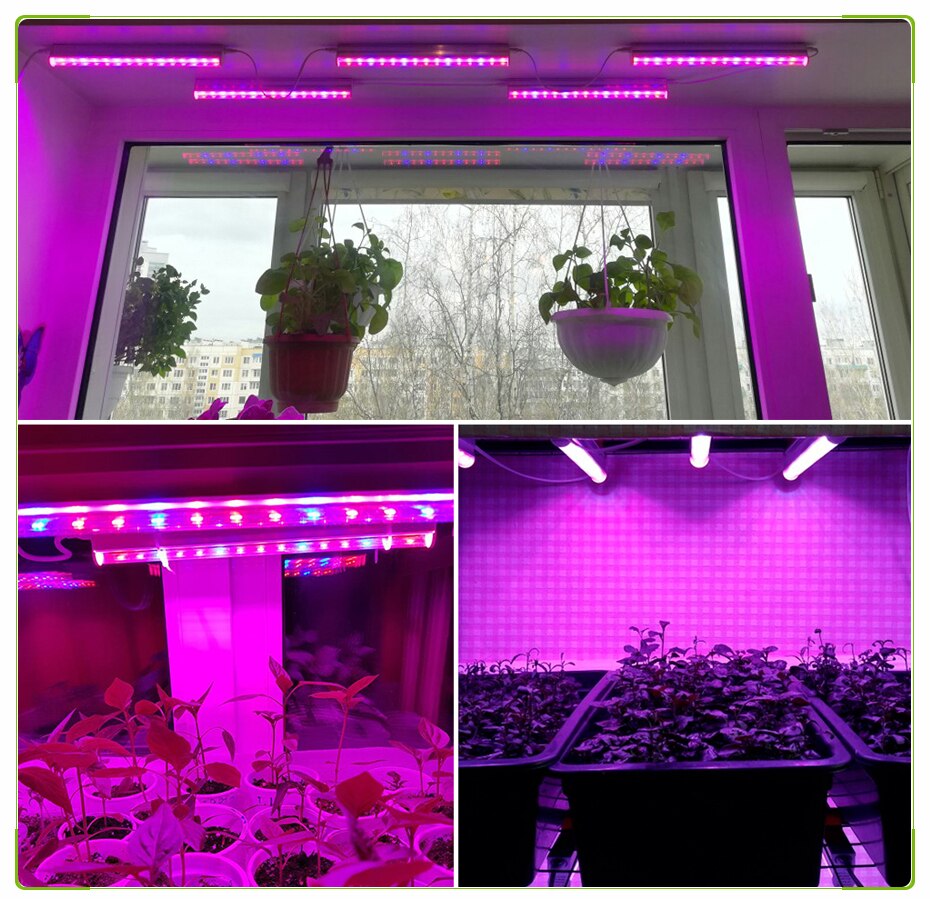 Phytolamp Full Spectrum LED tube bar Grow Light 85-265V