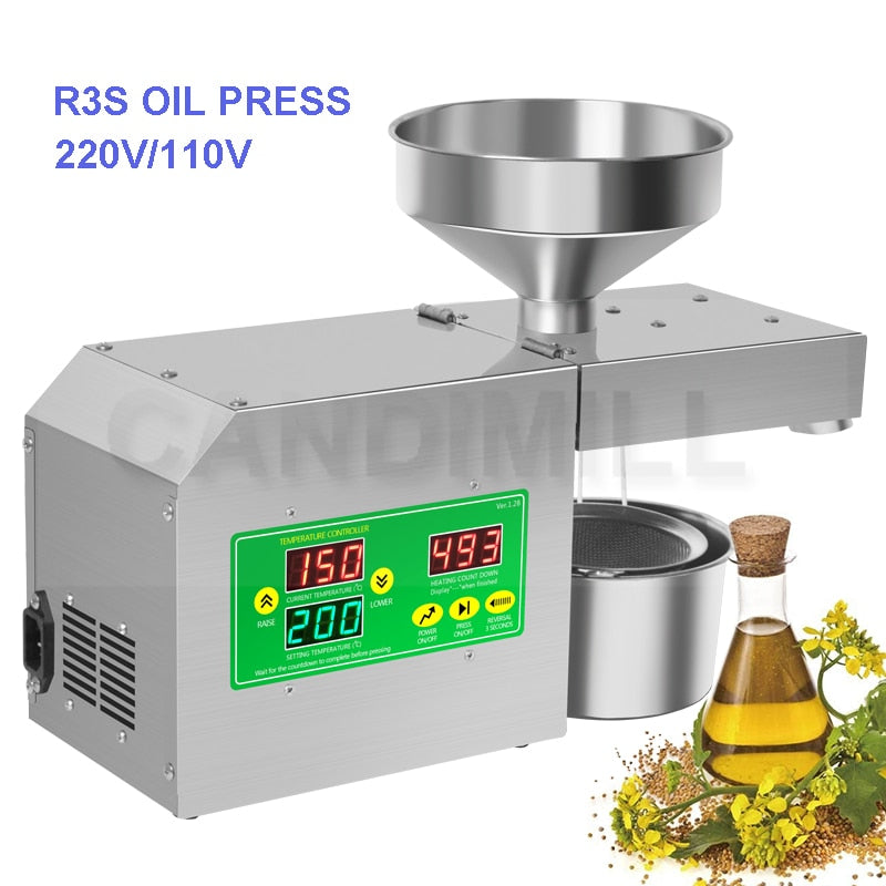 R3S/R3 Cold Hot Oil Press Intelligent Temperature Control Oil Extraction Machine