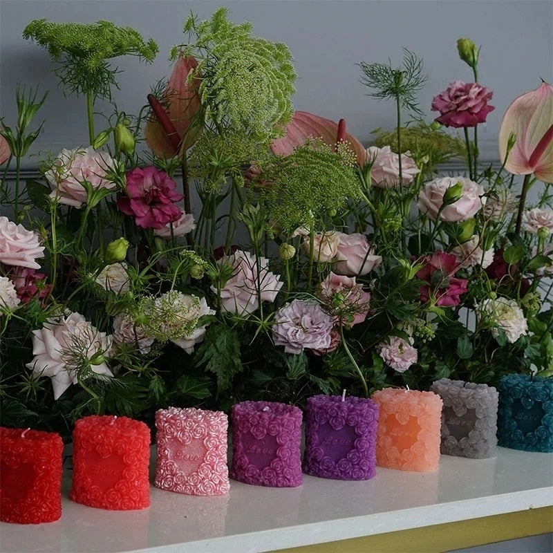 3D "Love" Candle Silicone Mold