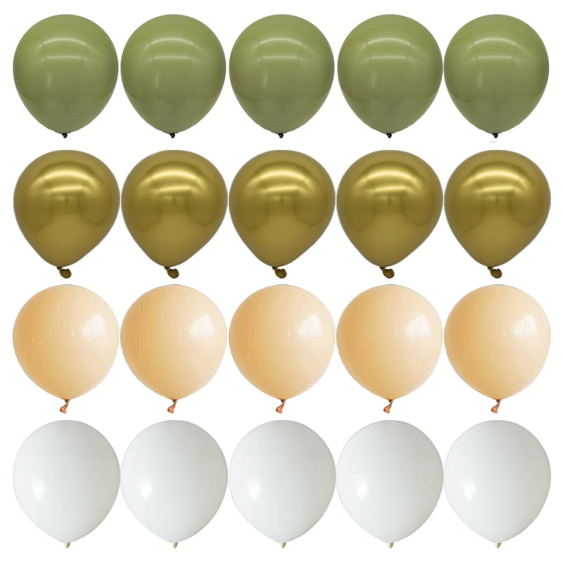 40pcs 10inch Green Latex Balloons