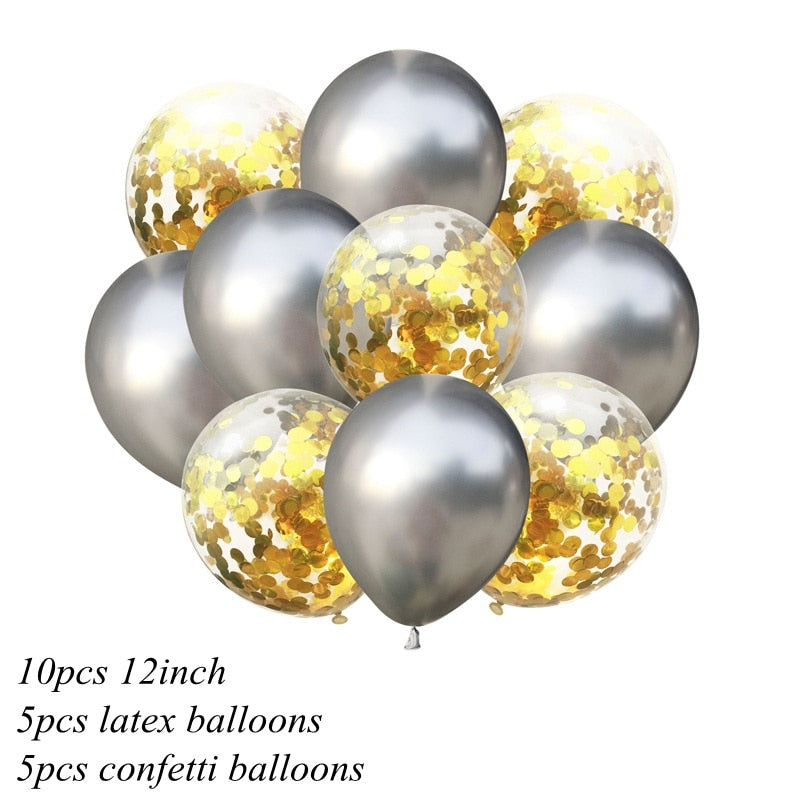 10Pc 1Assorted Color 2inch Metallic Balloons