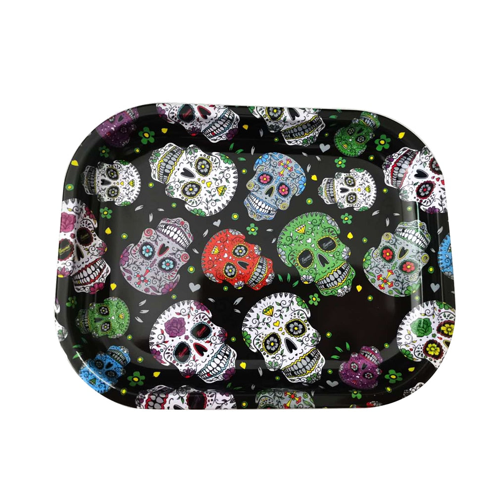 Pink Leaves 420 Rolling Paper Tray