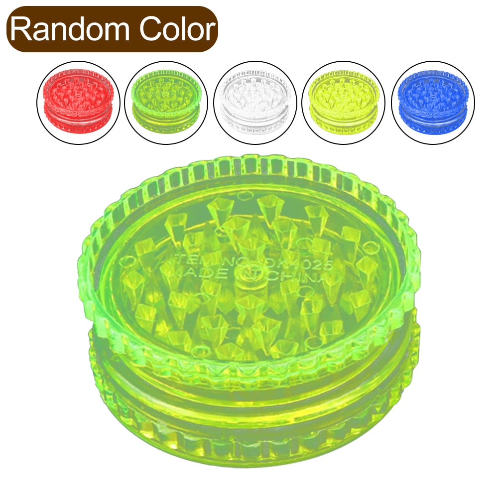 Colorful Plastic 3-layer Weed Grinder Grinder