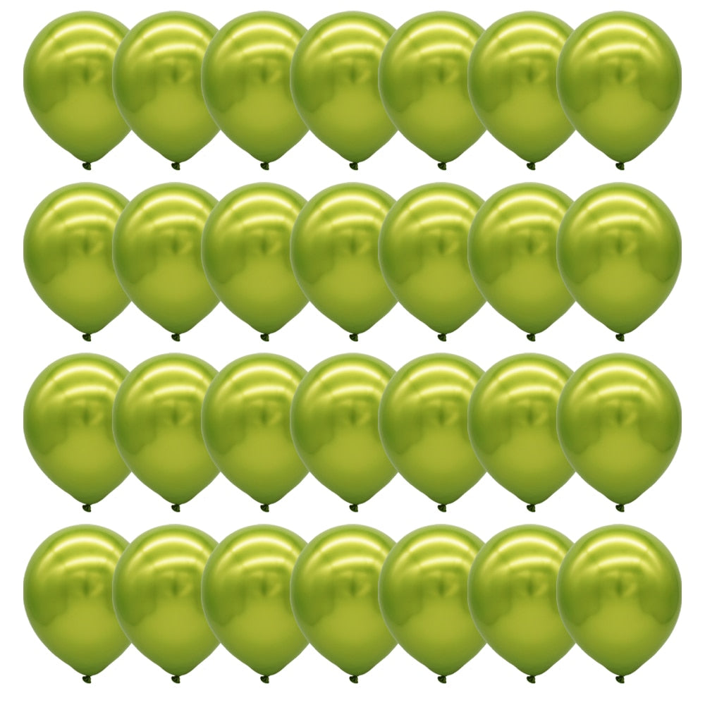 40pcs 10inch Green Latex Balloons