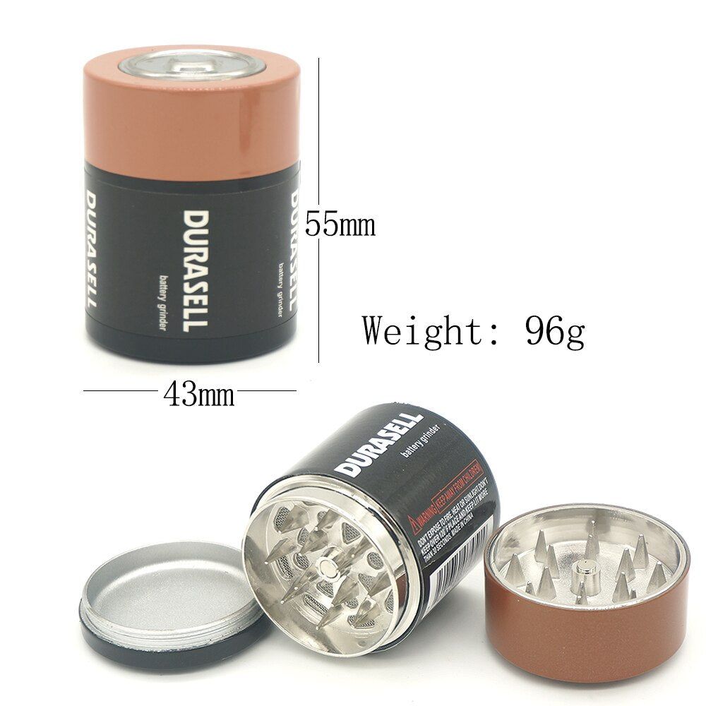 Battery Shape Metal Weed Grinder