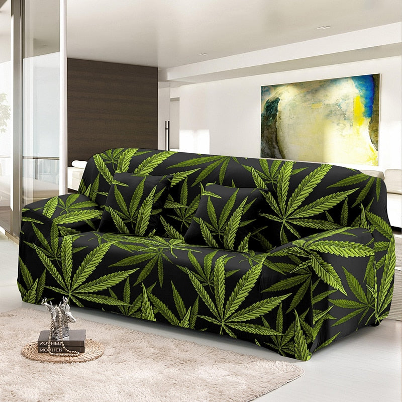 Assorted Cannabis Leaf Sofa Covers