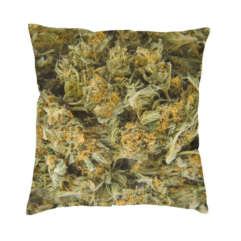 Assorted Cannabis-Themed Extra Large Dank Square Pillow Cases