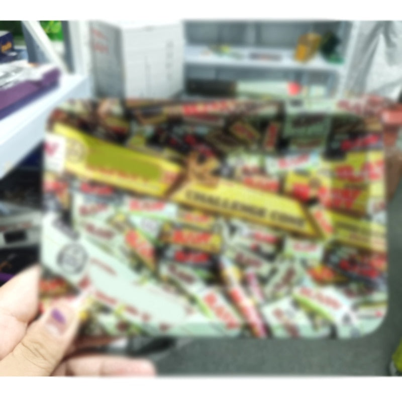 Pink Leaves 420 Rolling Paper Tray