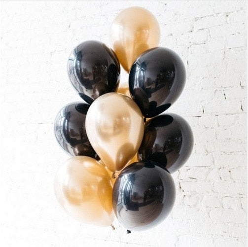 20pc Metal Gold Silver Balloons