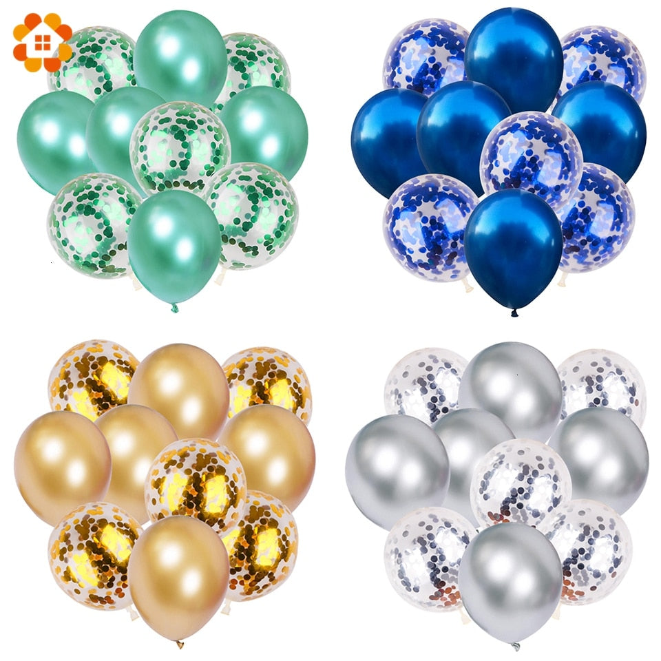 10Pc 1Assorted Color 2inch Metallic Balloons
