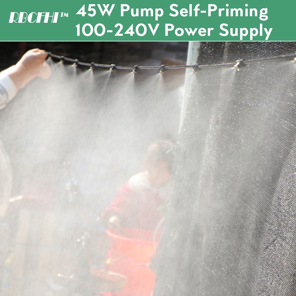 RBCFHI Misting Cooling System with 45W Pump Filter Kit