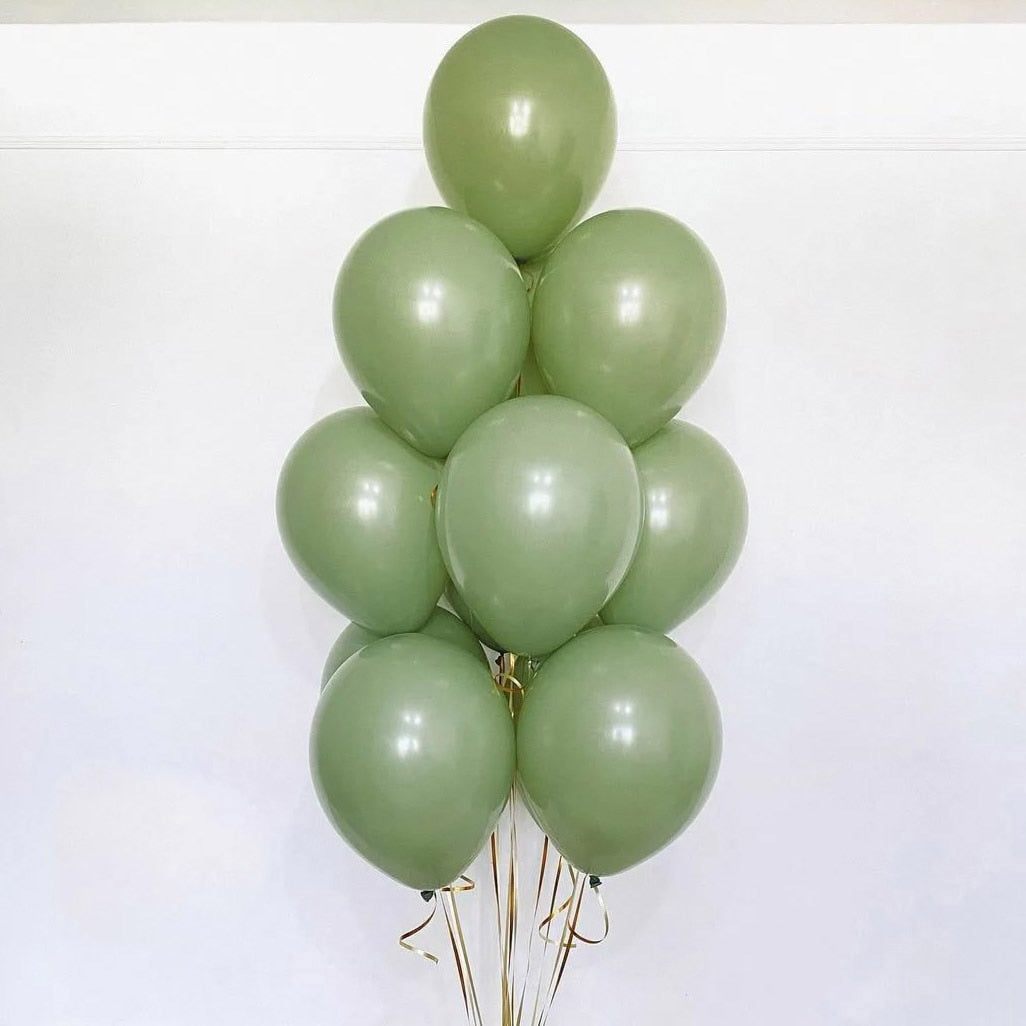 40pcs 10inch Green Latex Balloons