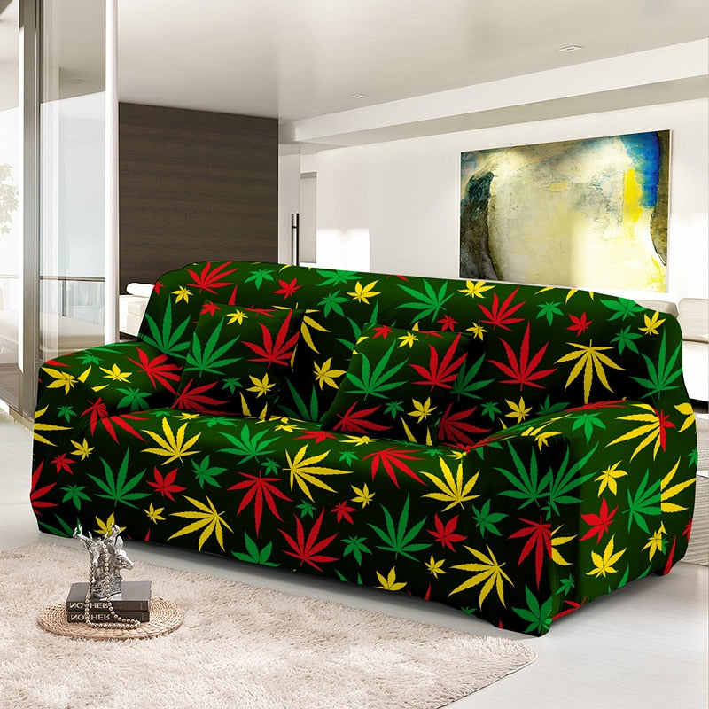Assorted Cannabis Leaf Sofa Covers