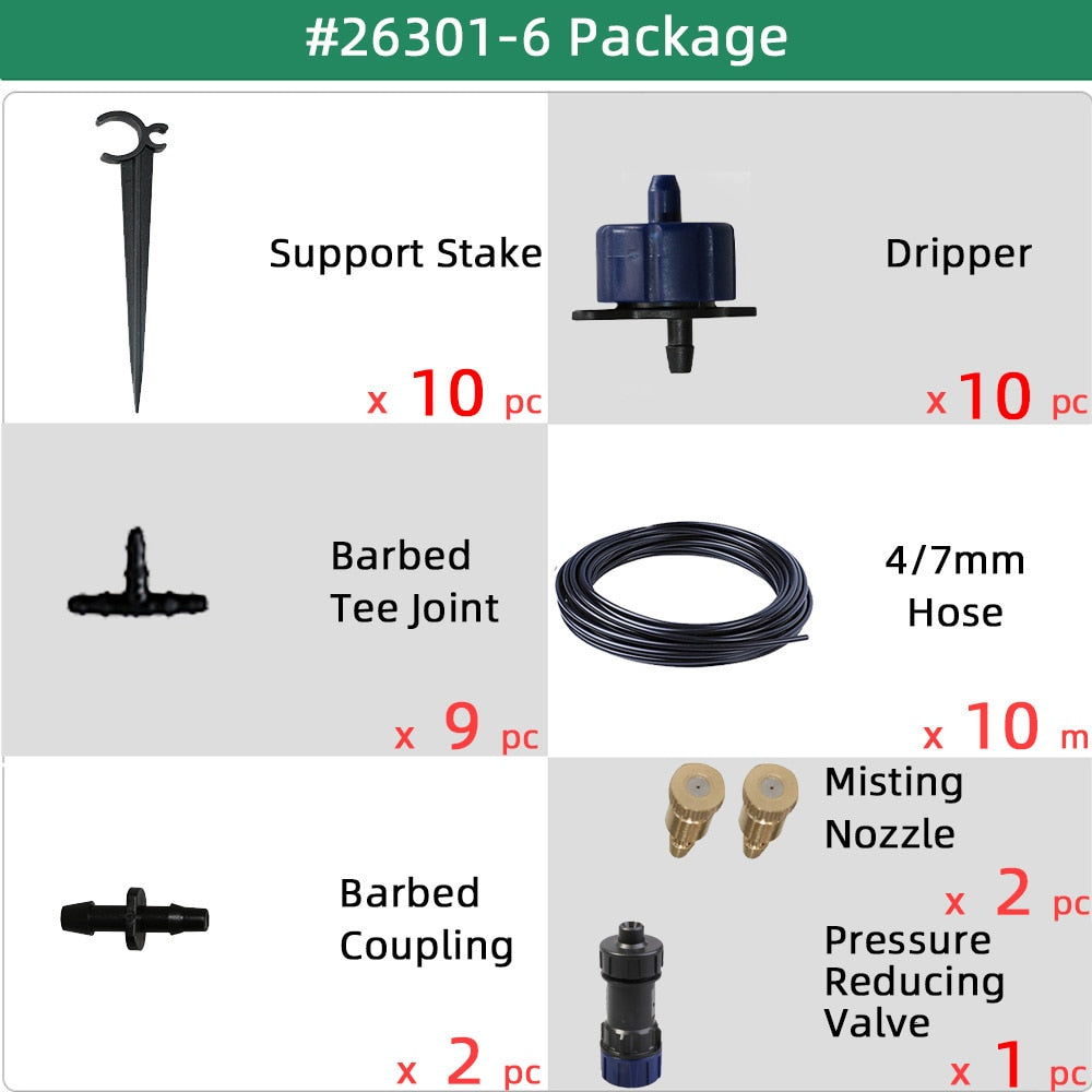 Micro Drip Irrigation Mist Cooling System