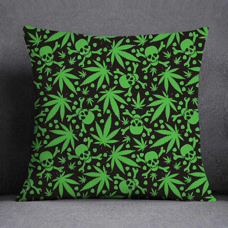 Assorted Weed Theme Pillow Cases