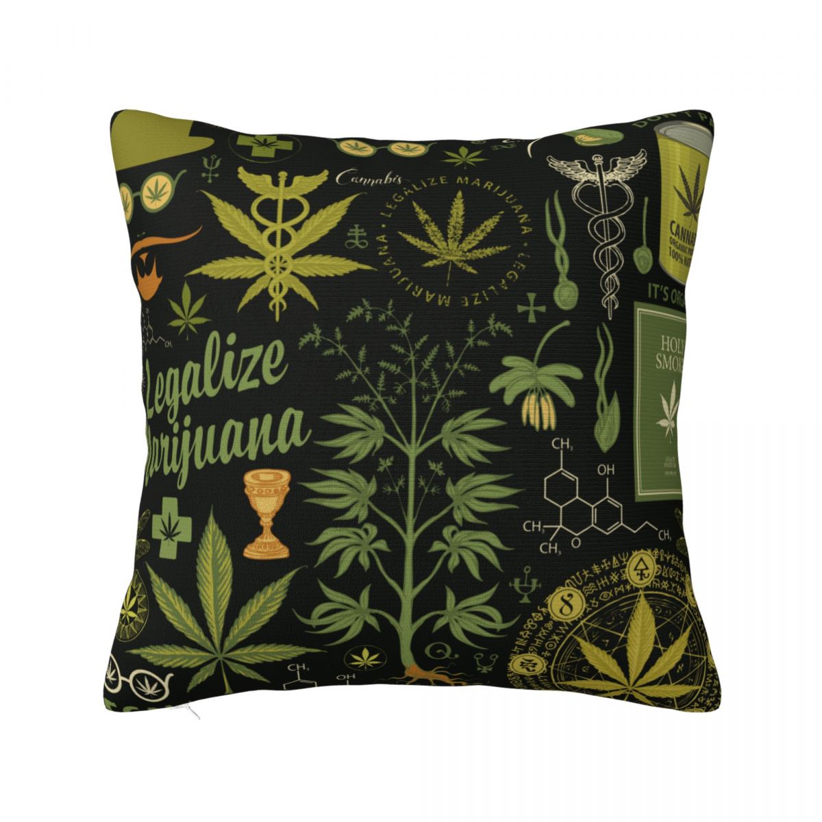 Assorted Cannabis Leaves Pillowcases
