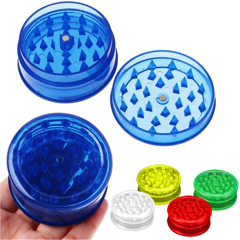 3 Layer Colorful Plastic Weed Grinder
