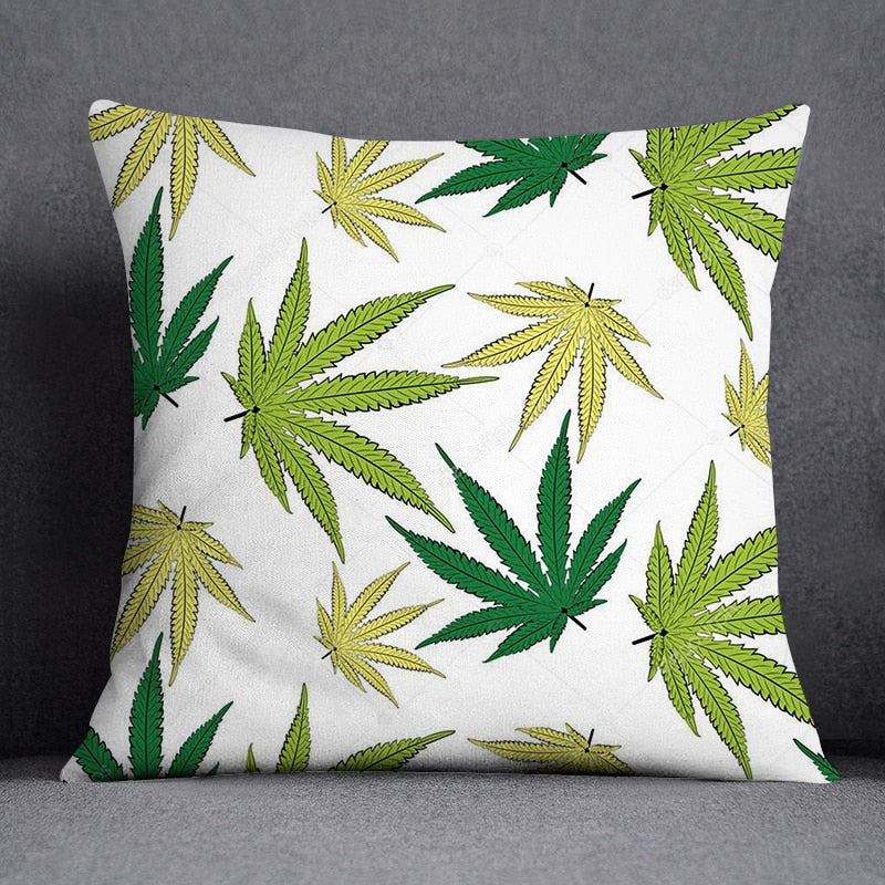 Assorted Weed Theme Pillow Cases