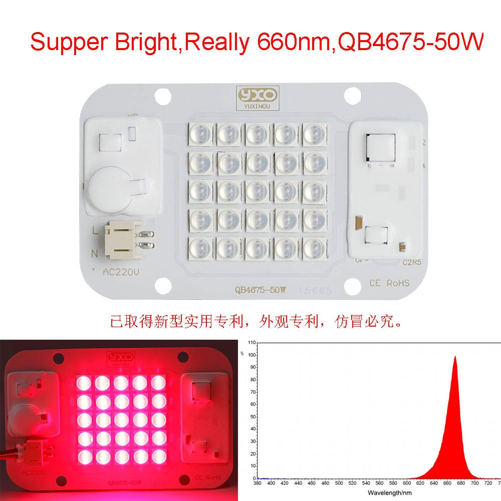 50W Driverless DOB Full Spectrum LED Chip