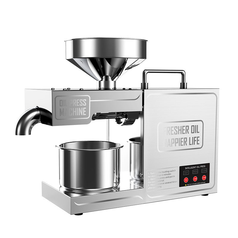 DEAROK-B03 Hydraulic Intelligent Stainless Steel 820W Oil Press Oil Extraction Machine