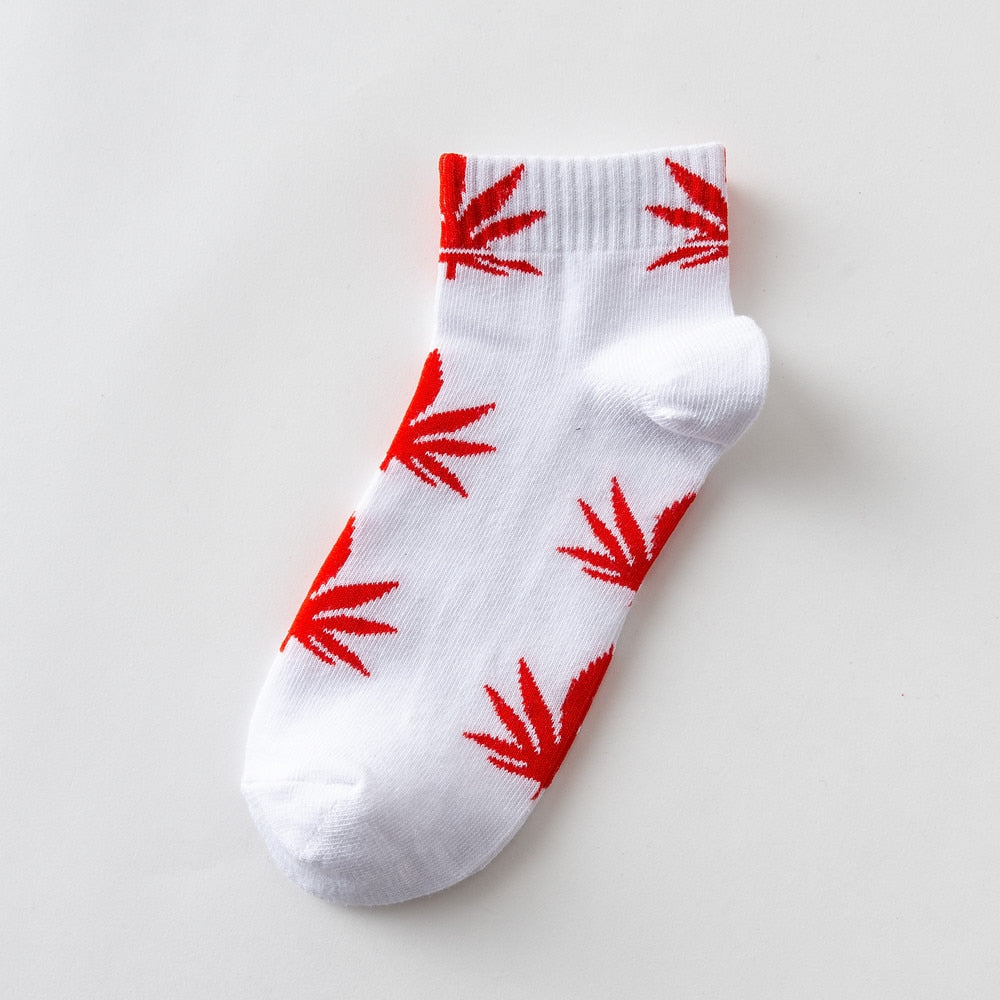 Unisex Cannabis Leaf Ankle Socks