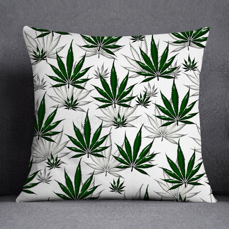 Assorted Weed Theme Pillow Cases