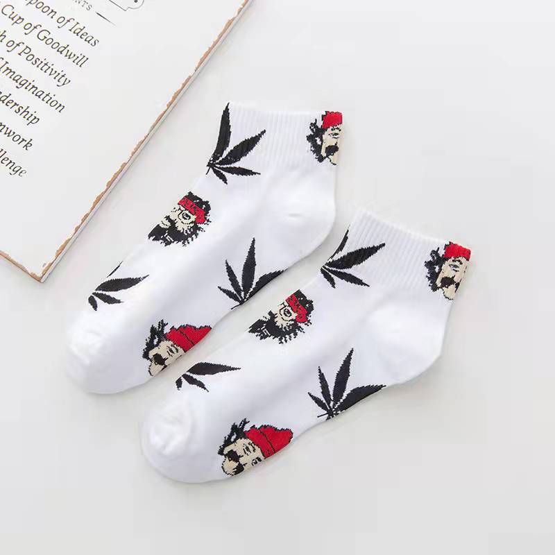 Unisex Cannabis Leaf Ankle Socks