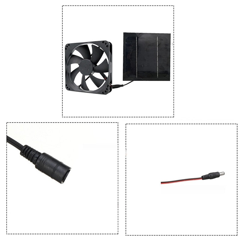 2 20W Greenhouse Solar Exhaust Fan/ Air Extractors