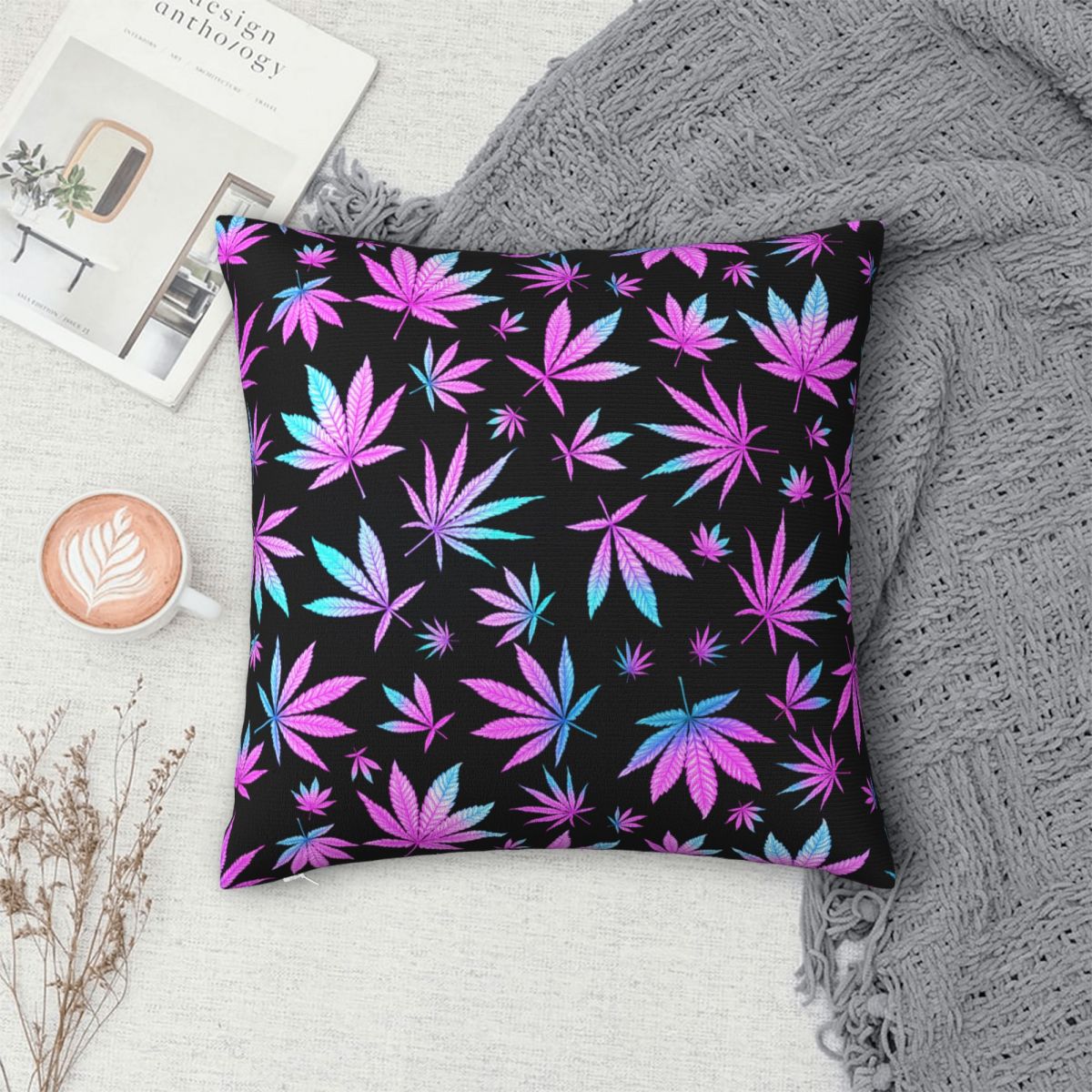 Assorted Cannabis Leaves Pillowcases