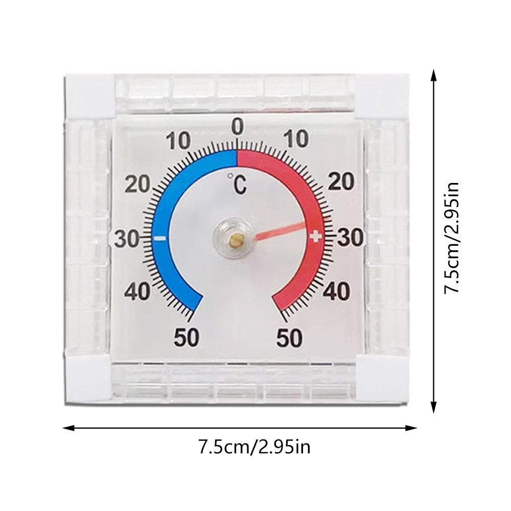 Self Adhesive Round High Accuracy Thermometer For Indoor/Outdoor Wall Greenhouses