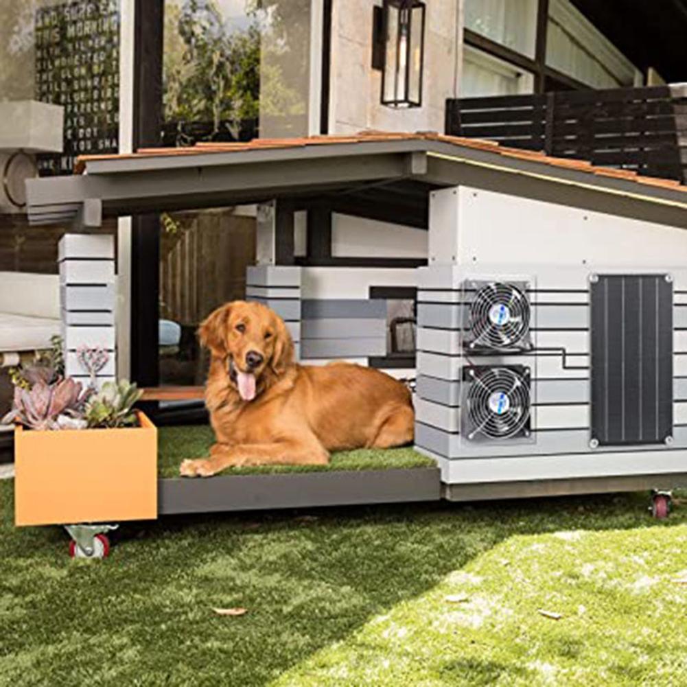 Solar Panel Weatherproof Fan Kit