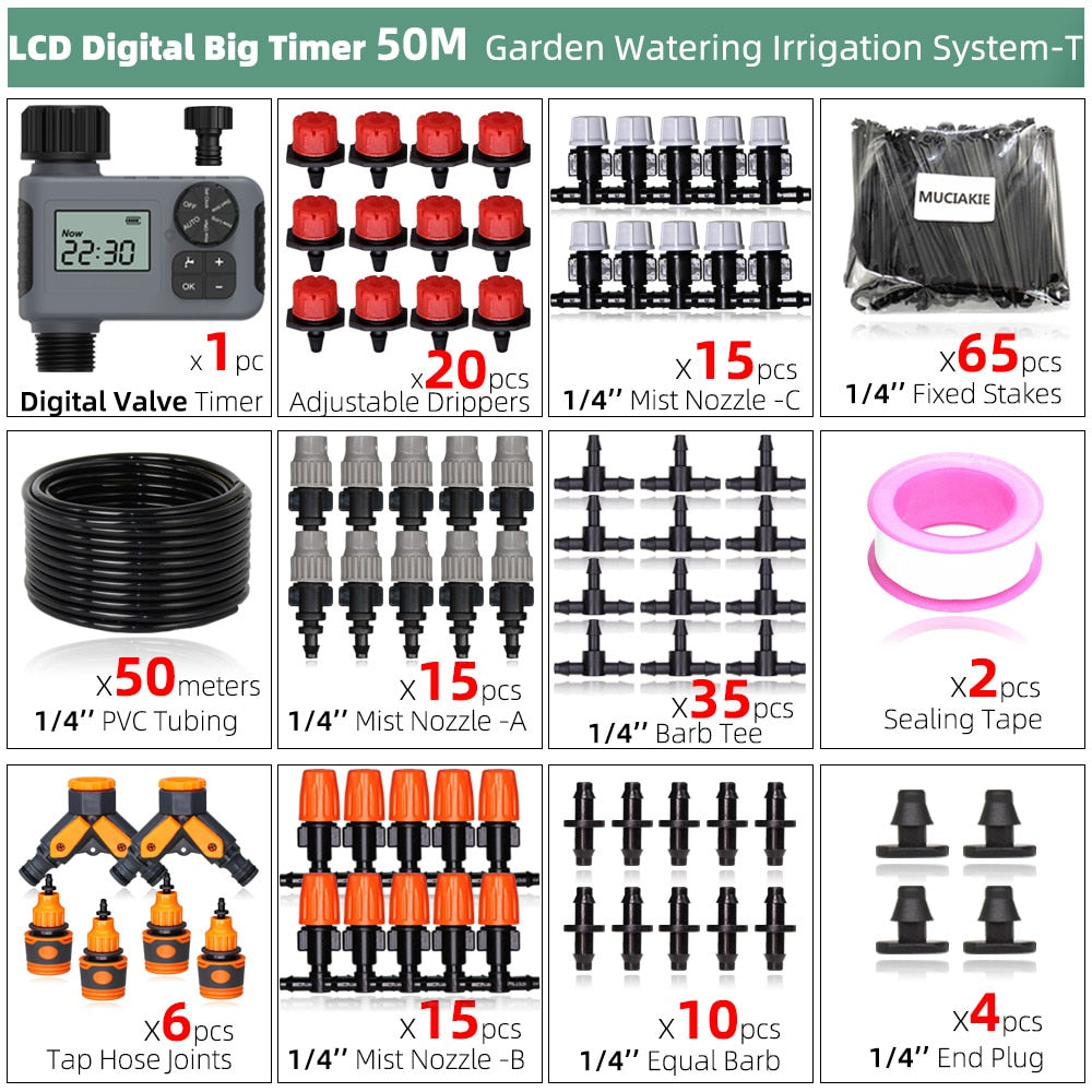 50M-5M Automatic Watering Drip Irrigation System
