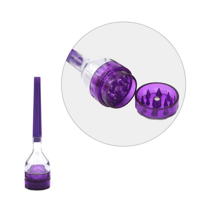 Plastic Herb Grinder With Rolling Paper Function