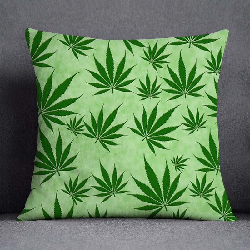 Assorted Weed Theme Pillow Cases