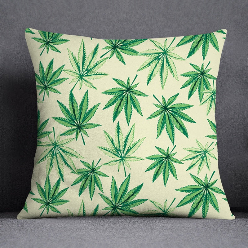 Assorted Weed Theme Pillow Cases