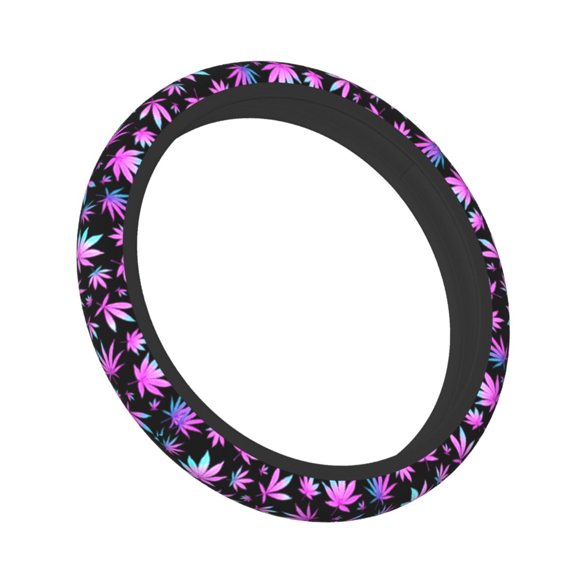 Cannabis Leaves Car Steering Wheel Cover