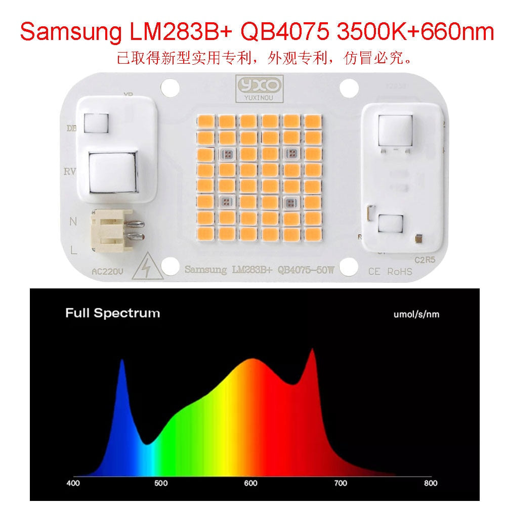 50W Driverless DOB Full Spectrum LED Chip