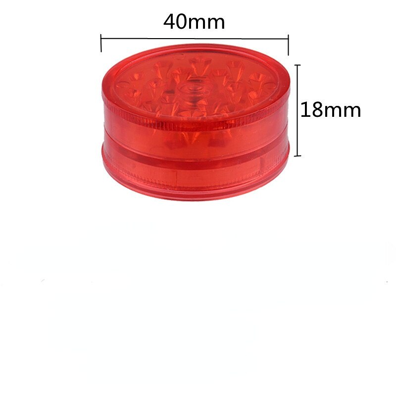 3 Layer Colorful Plastic Weed Grinder