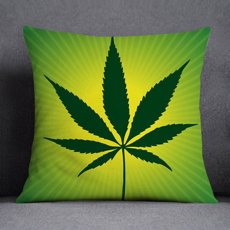 Assorted Weed Theme Pillow Cases