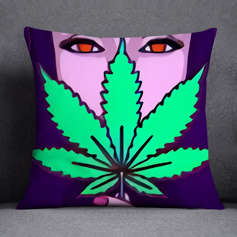 Assorted Weed Theme Pillow Cases