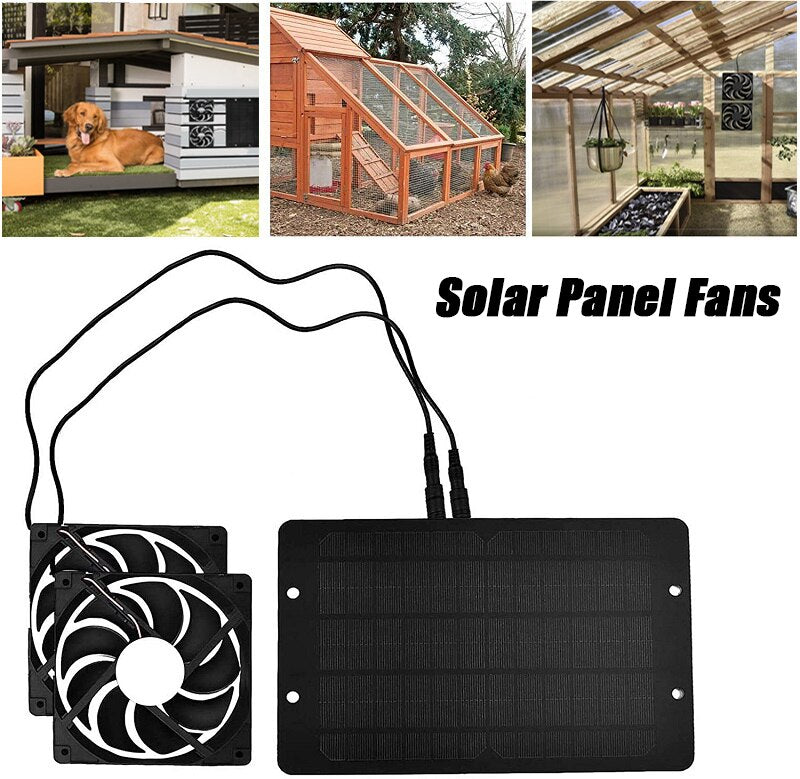 10W 12V Solar Greenhouse Exhaust Fan