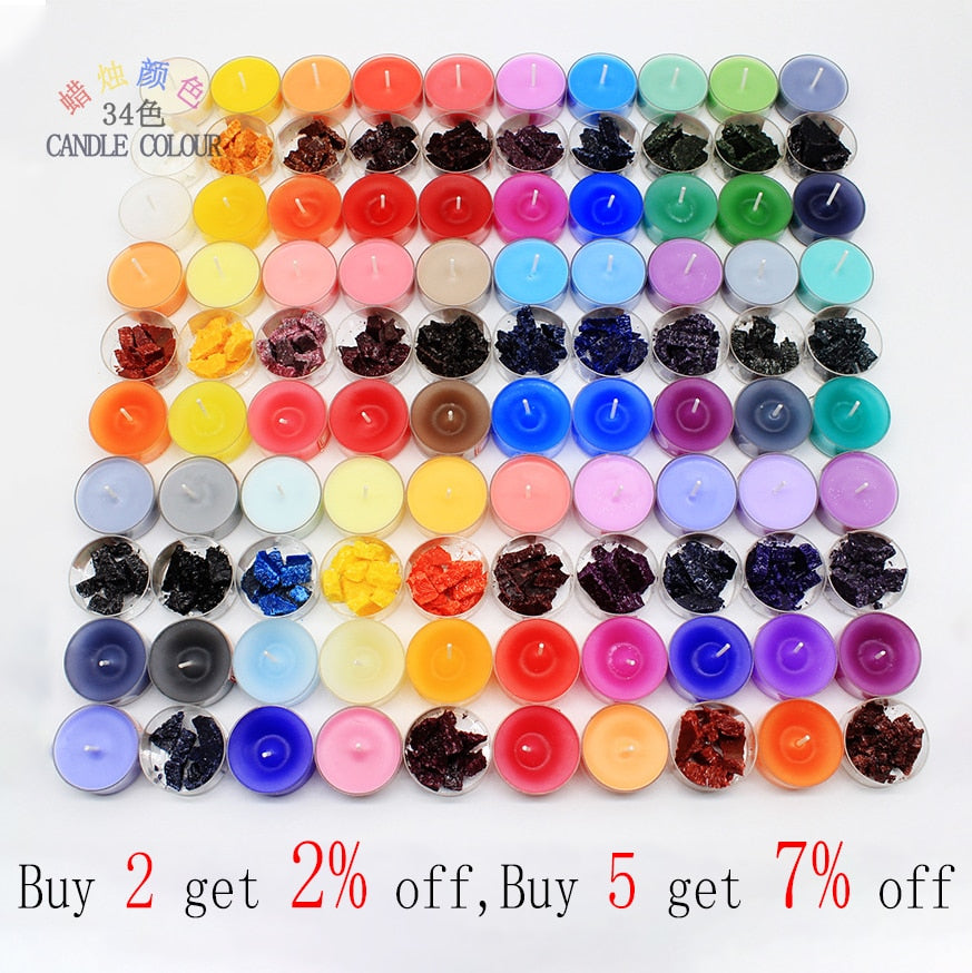 Assorted Vivid Candle/Soap Making Wax Pigment Dye Colors