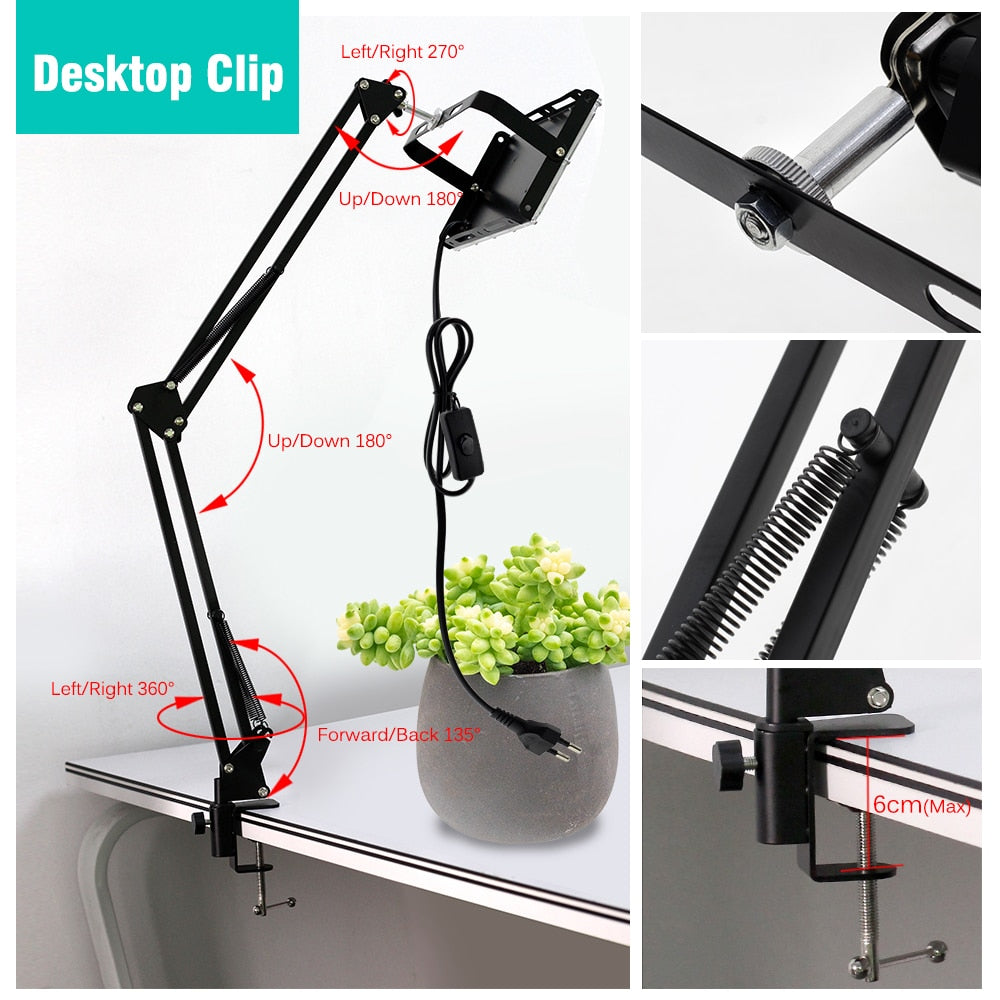 LED Grow Light With Clip / Stand