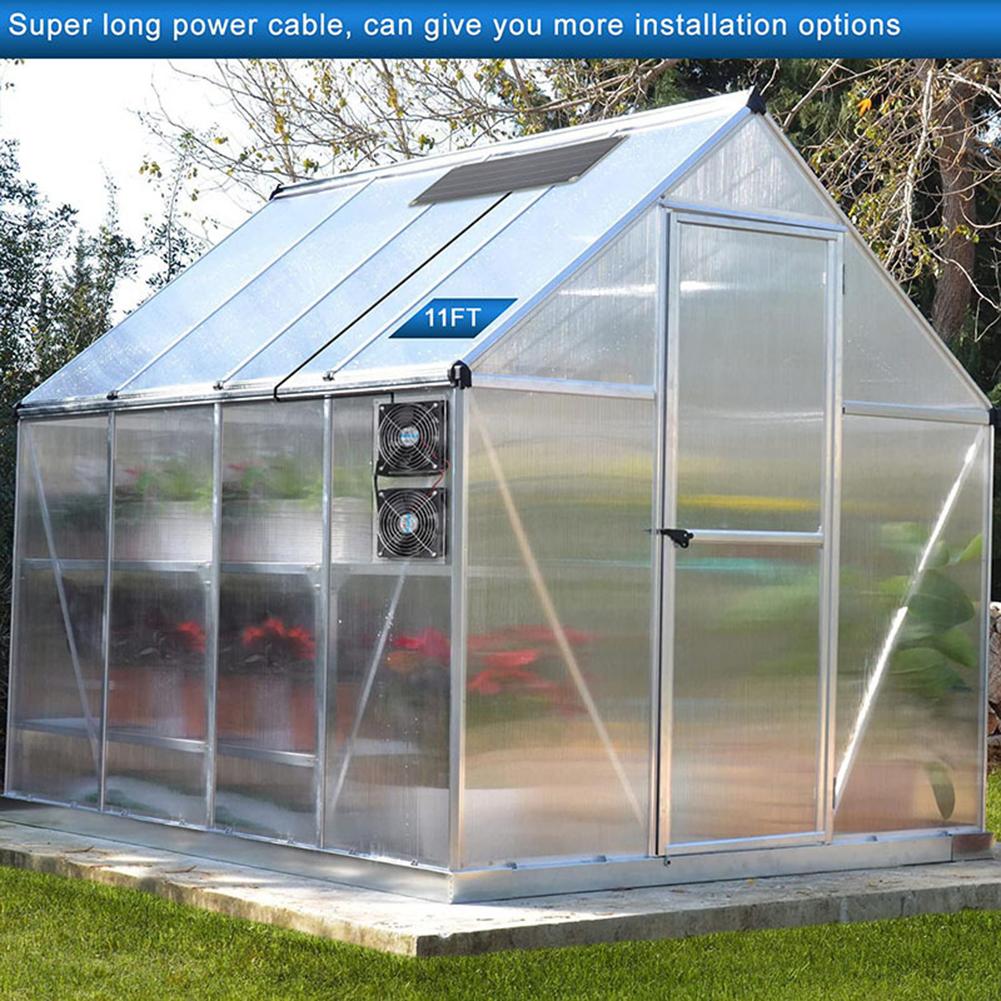 Solar Panel Weatherproof Fan Kit