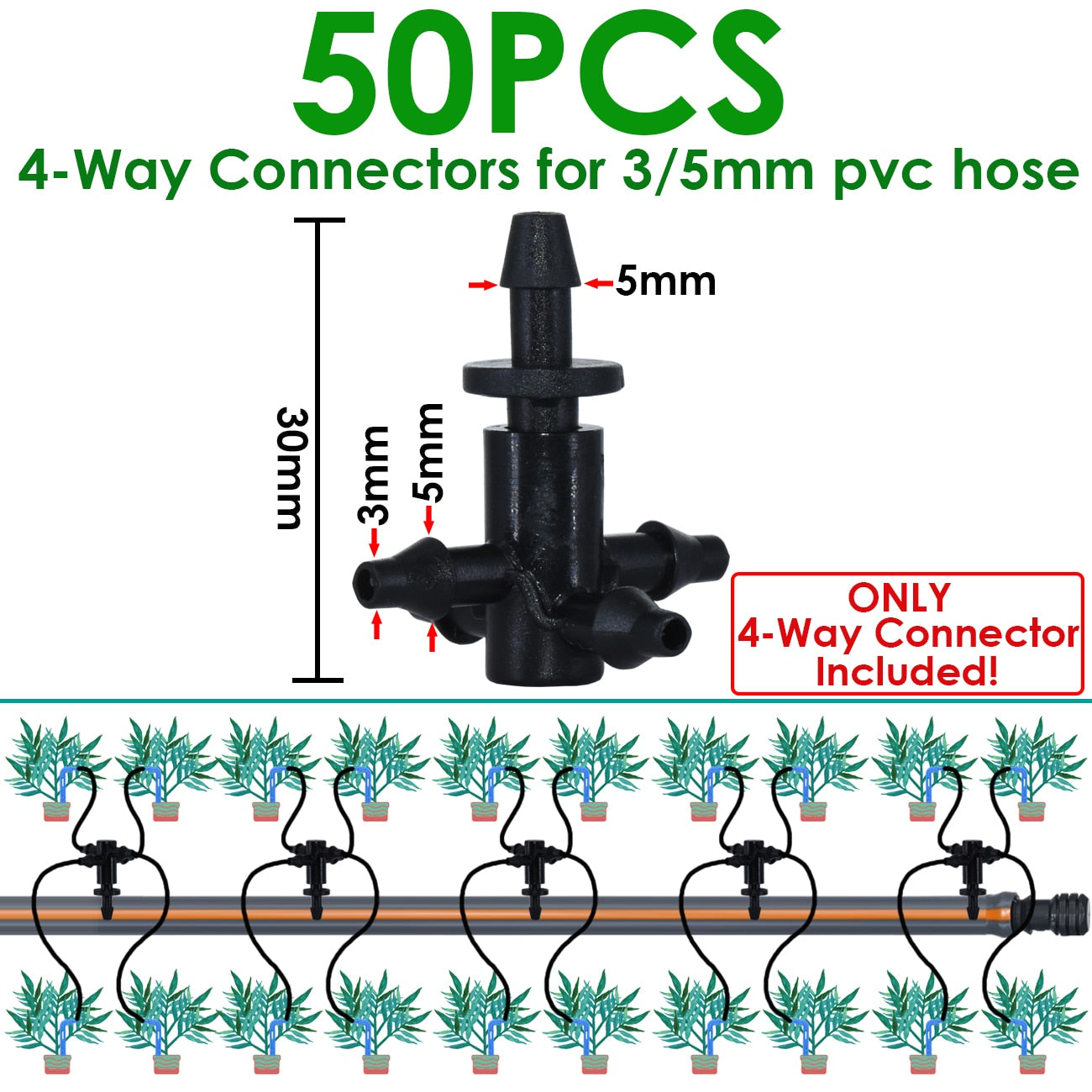 Greenhouse Drip Irrigation Watering System