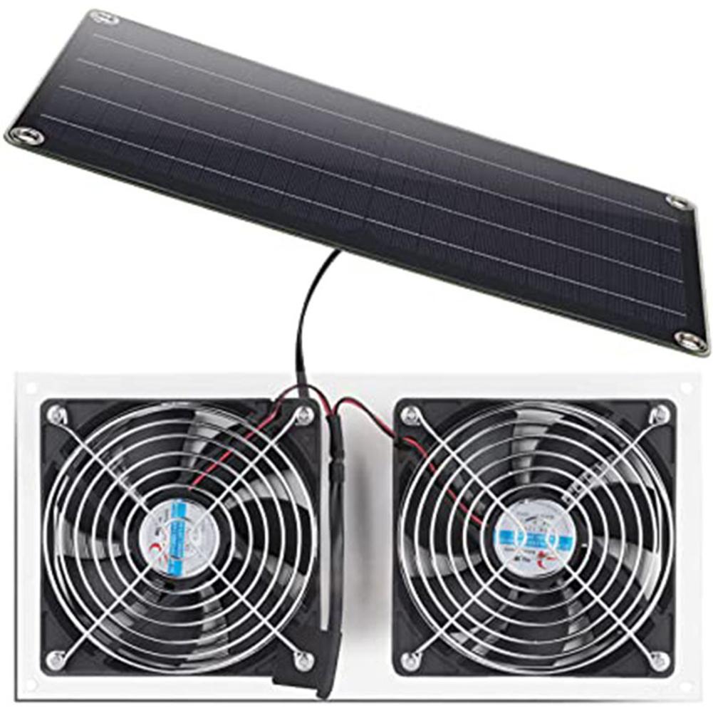 Solar Panel Weatherproof Fan Kit